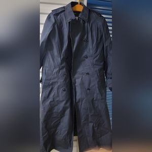 Vintage  US Military Black All Weather Trench size 18 L